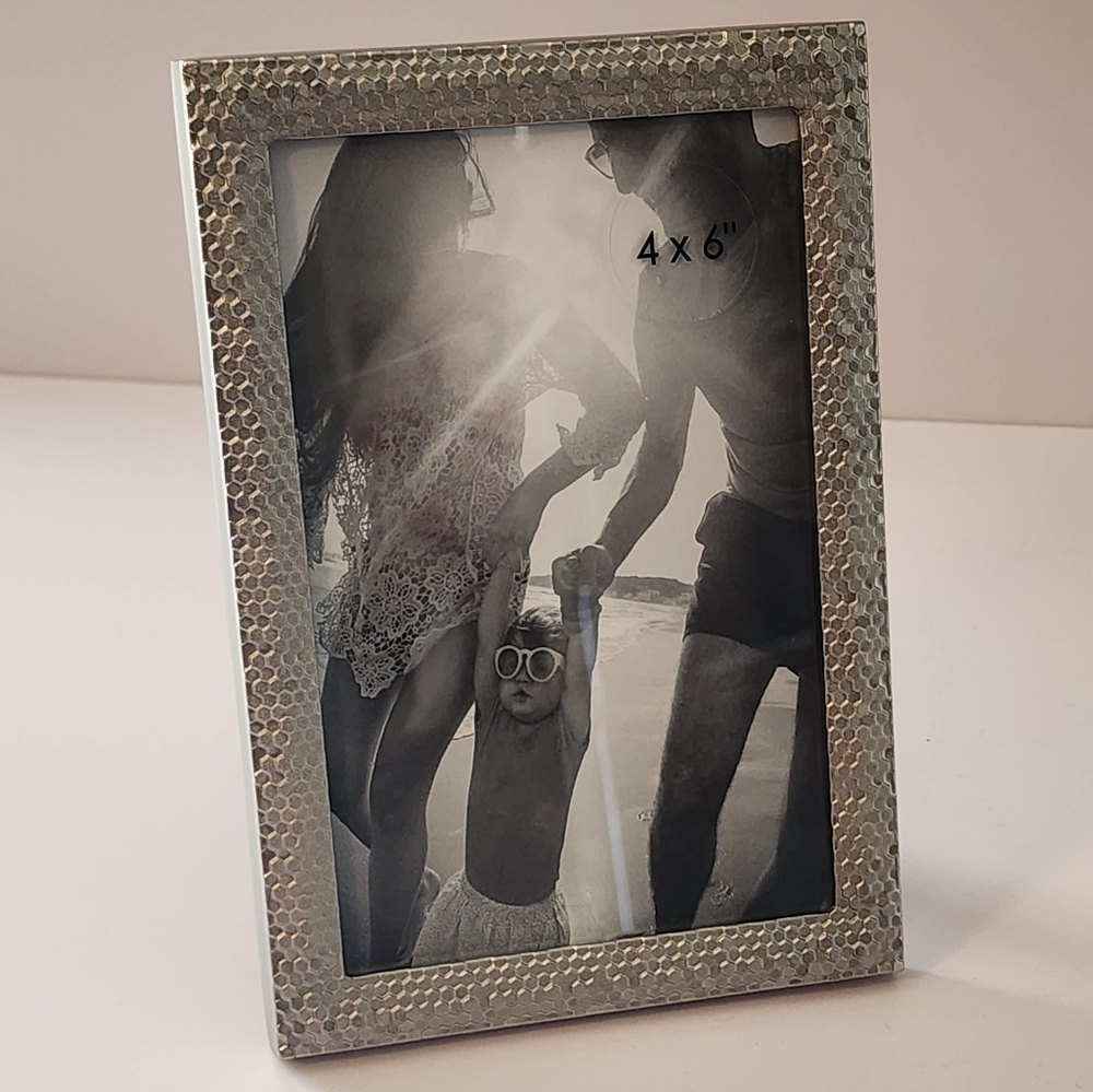 4" x 6" Textured Nickel Frame - Threshold™